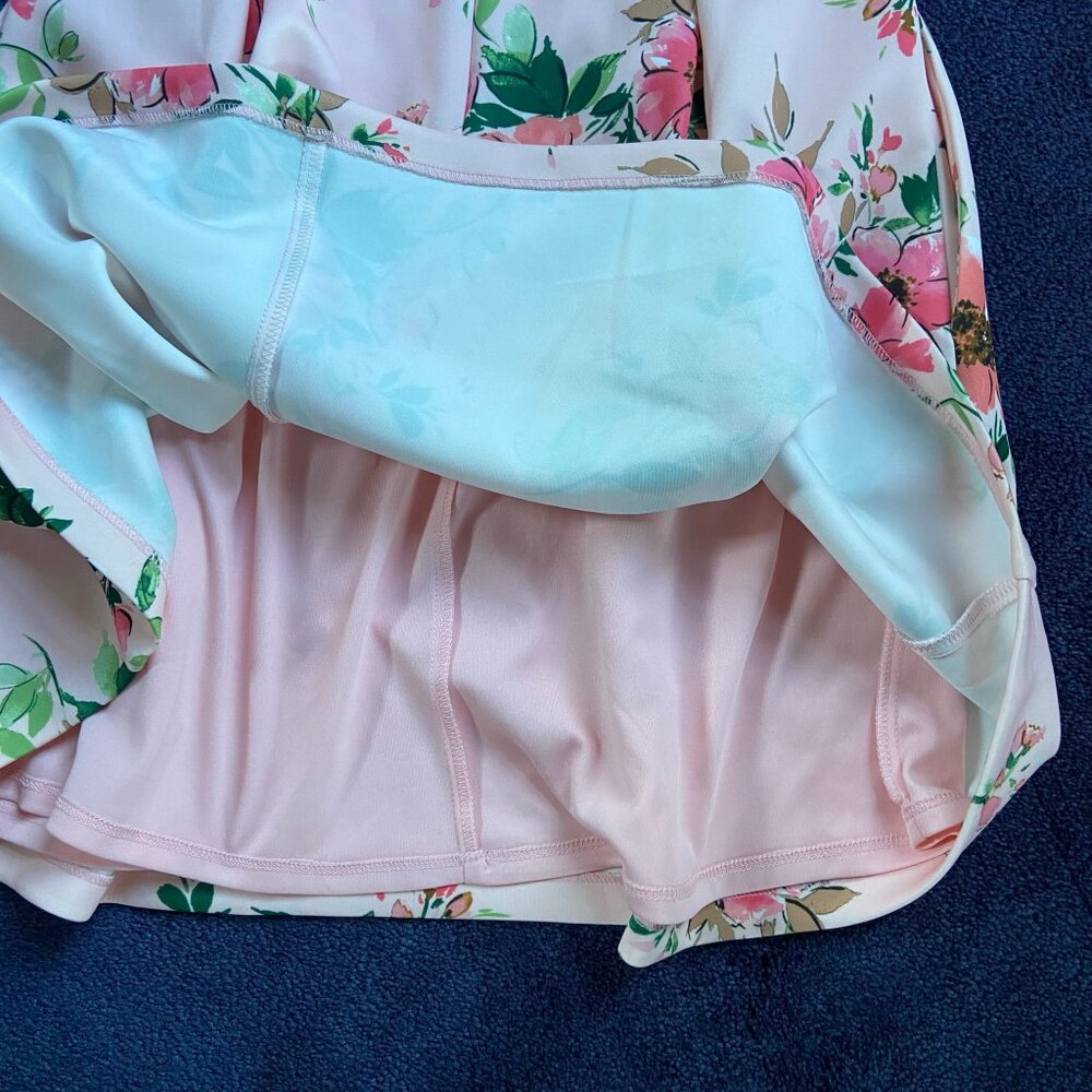 Jessica Howard Womens Pink Floral Fit & Flare Dress Sz 12P - Picture 2 of 6
